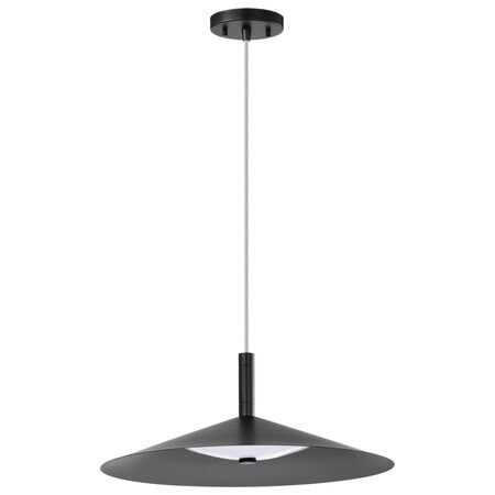 Nuvo Corrine, 18 Inch LED Pendant, Matte Black, 3K/4K/5K CCT Selectable 62/2073